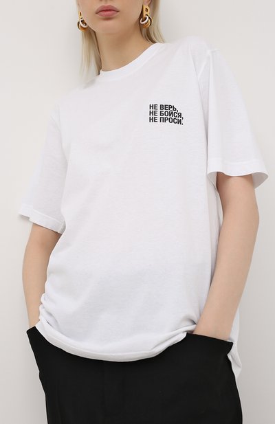 Хлопковая футболка VETEMENTS, арт. UAH21TR573 1600/W, фото 3
