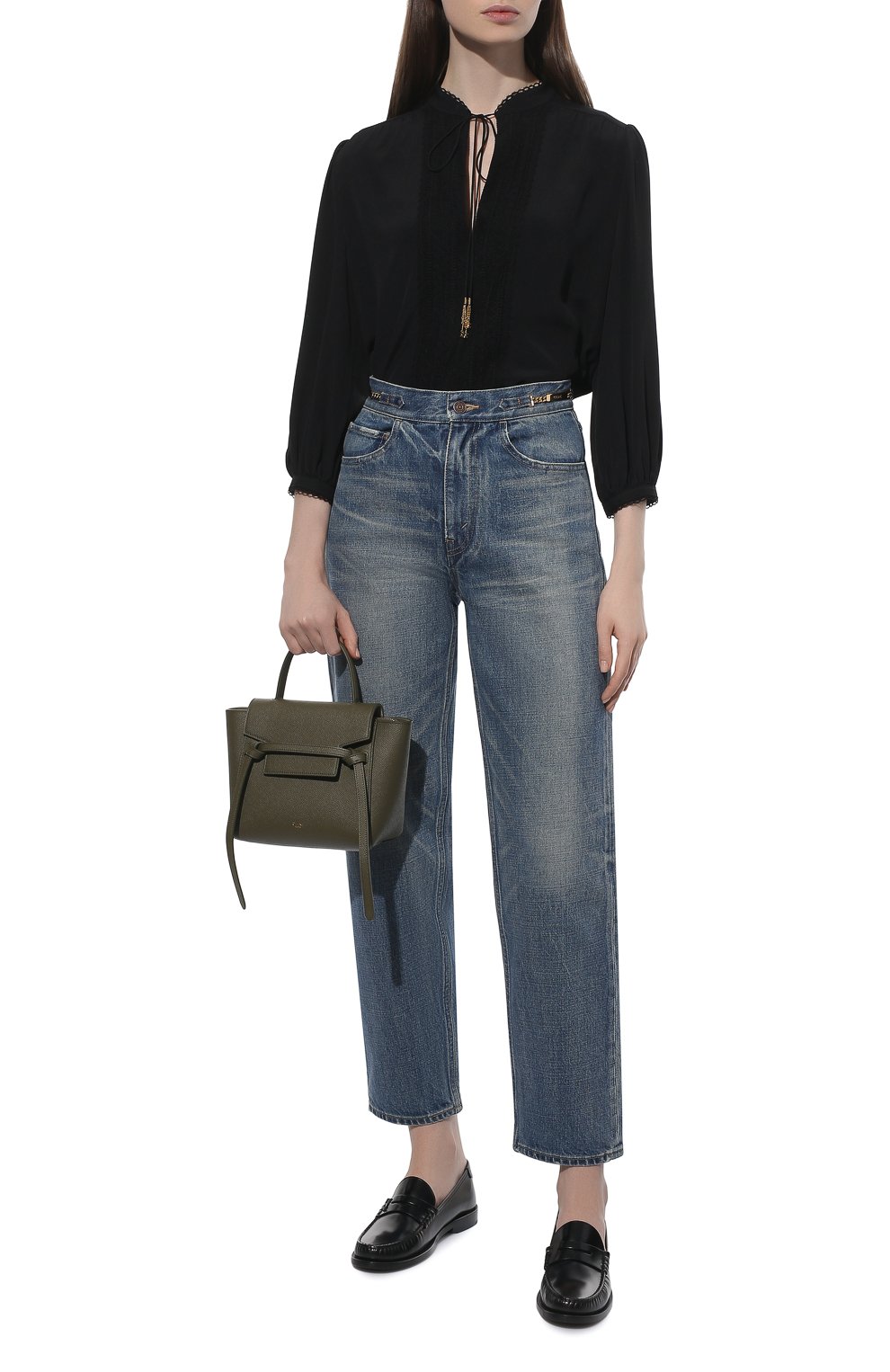 Джинсы CELINE синего цвета по цене 89950 руб., арт. 2N647930F, фото 2 Джинсы CELINE, арт. 2N647930F, фото 2