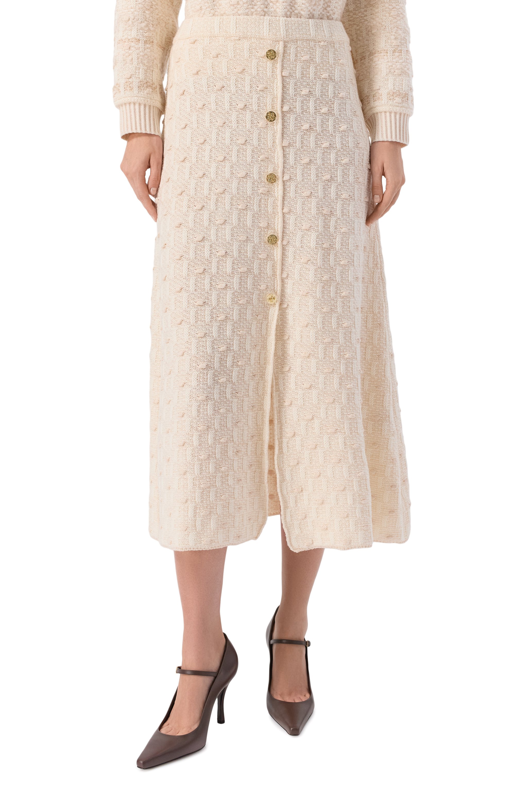 Юбка из шерсти и вискозы AND THE BRAND, арт. W26-SK049-1002-102, фото 3