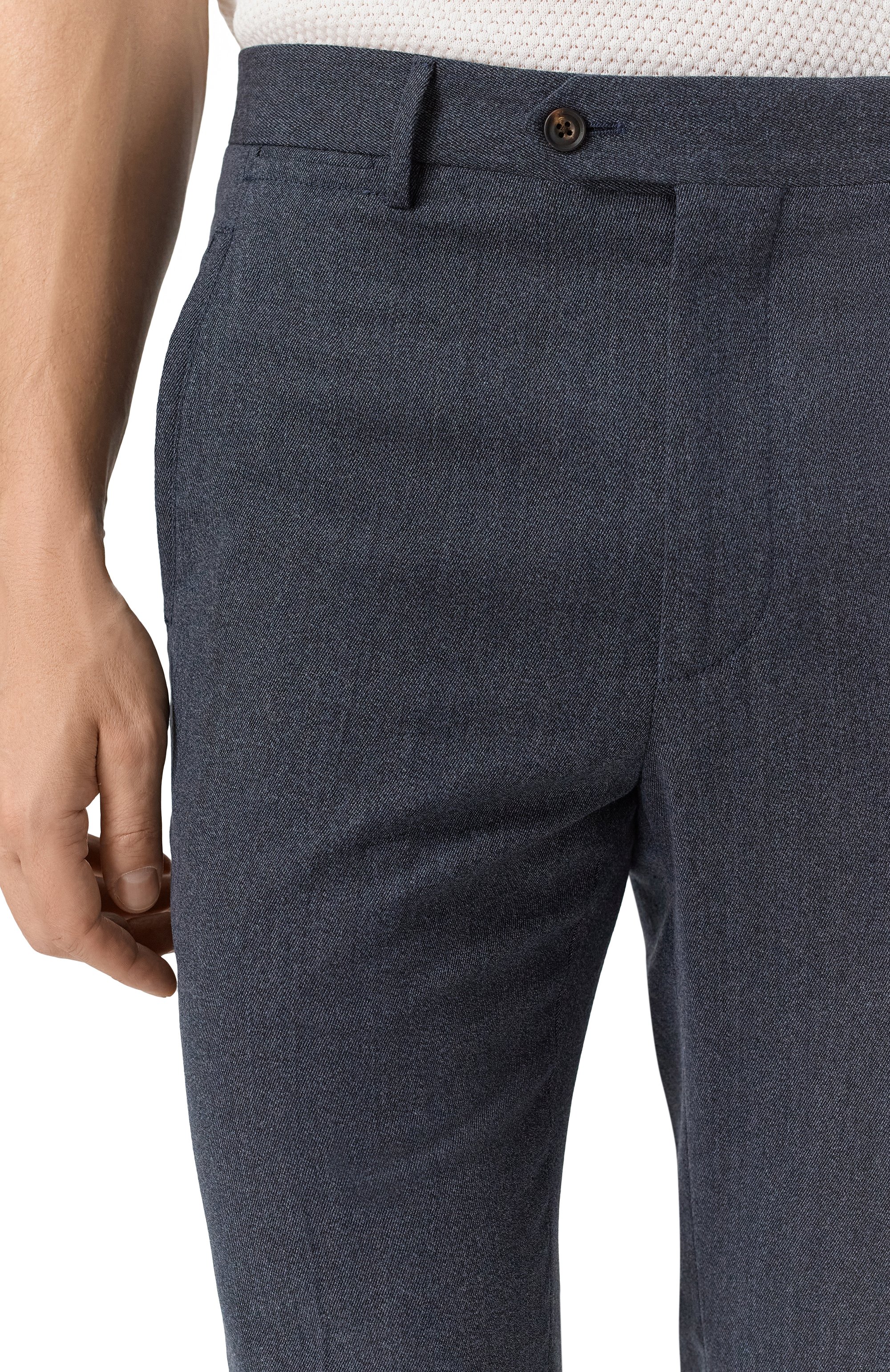 Брюки из шерсти и хлопка CORNELIANI, арт. 264544-2618331, фото 5