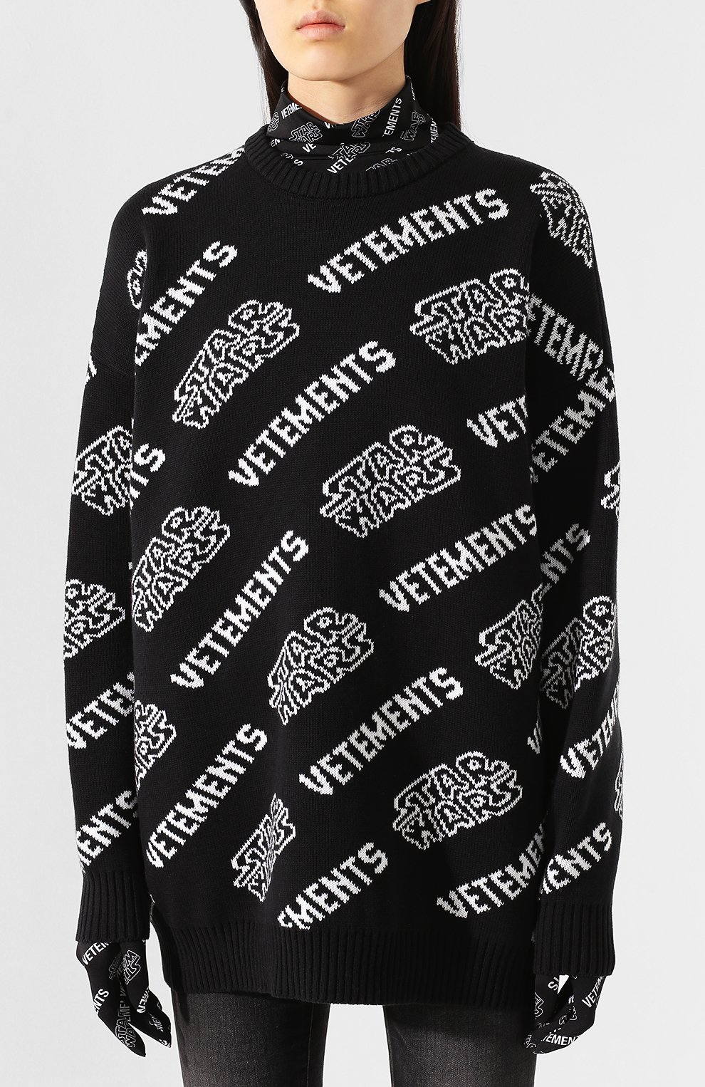 Хлопковый свитер star wars x vetements VETEMENTS, арт. USW21KN029 1003/W, фото 3
