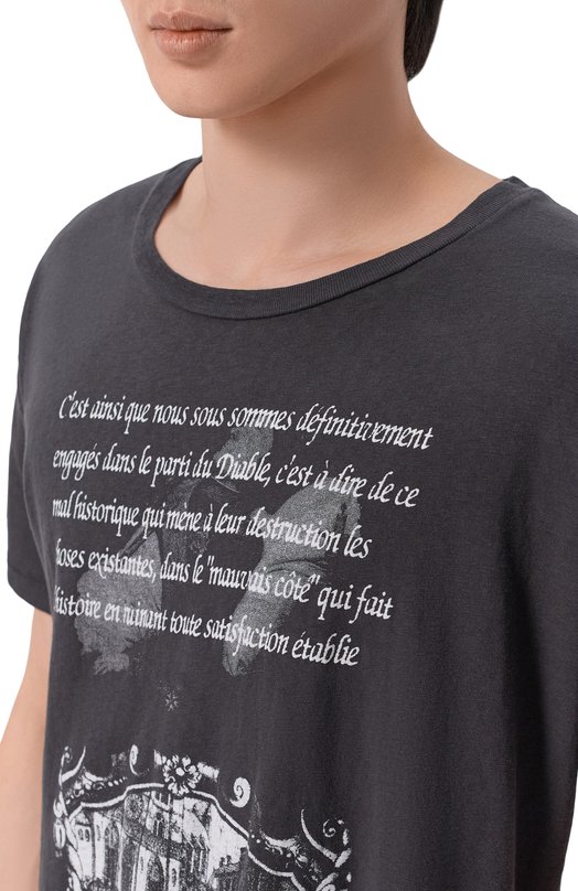 Хлопковая футболка Enfants Riches Deprimes 010-869/C0TT0N Серый  010-869/C0TT0N Фото 5