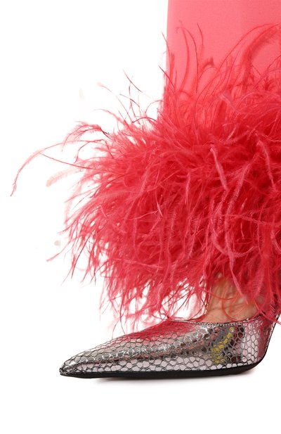 Брюки с отделкой перьями ALINE, арт. AL120601-1, фото 5