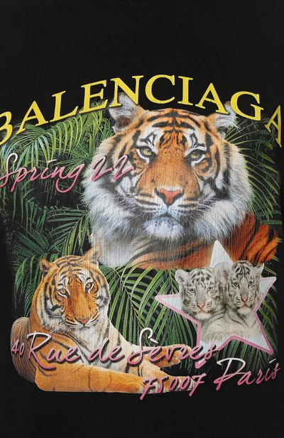 Хлопковая футболка BALENCIAGA, арт. 670943/TLVH2, фото 5