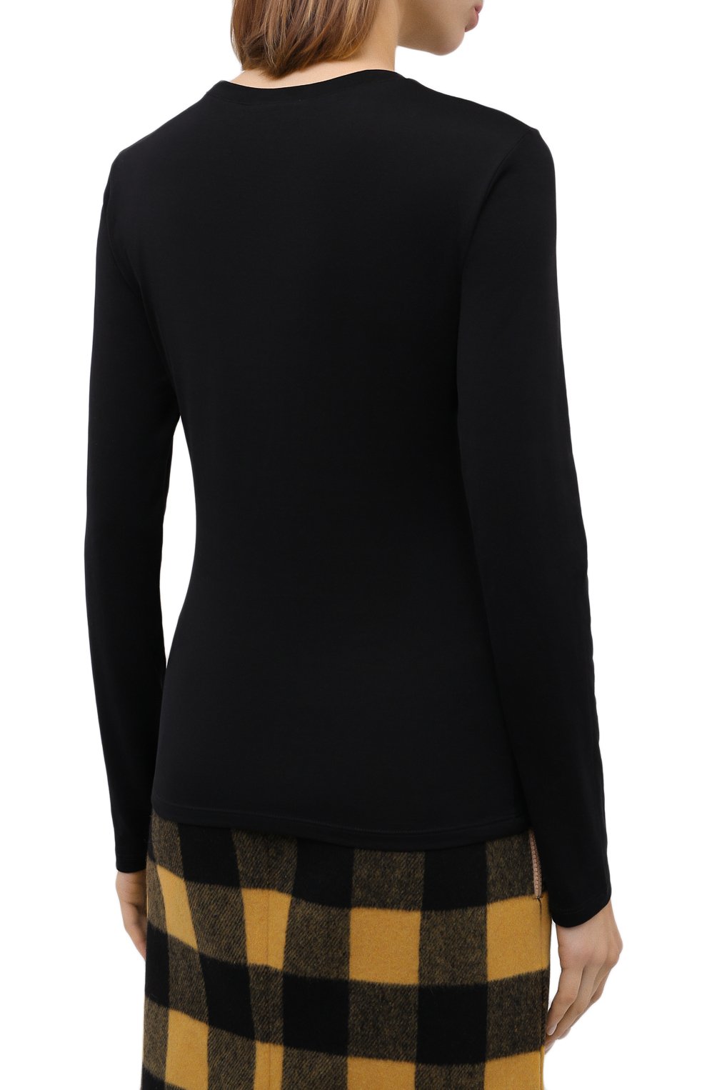 Хлопковый лонгслив THEORY черного цвета по цене 8830 руб., арт. I1124511, фото 4 Хлопковый лонгслив THEORY, арт. I1124511, фото 4