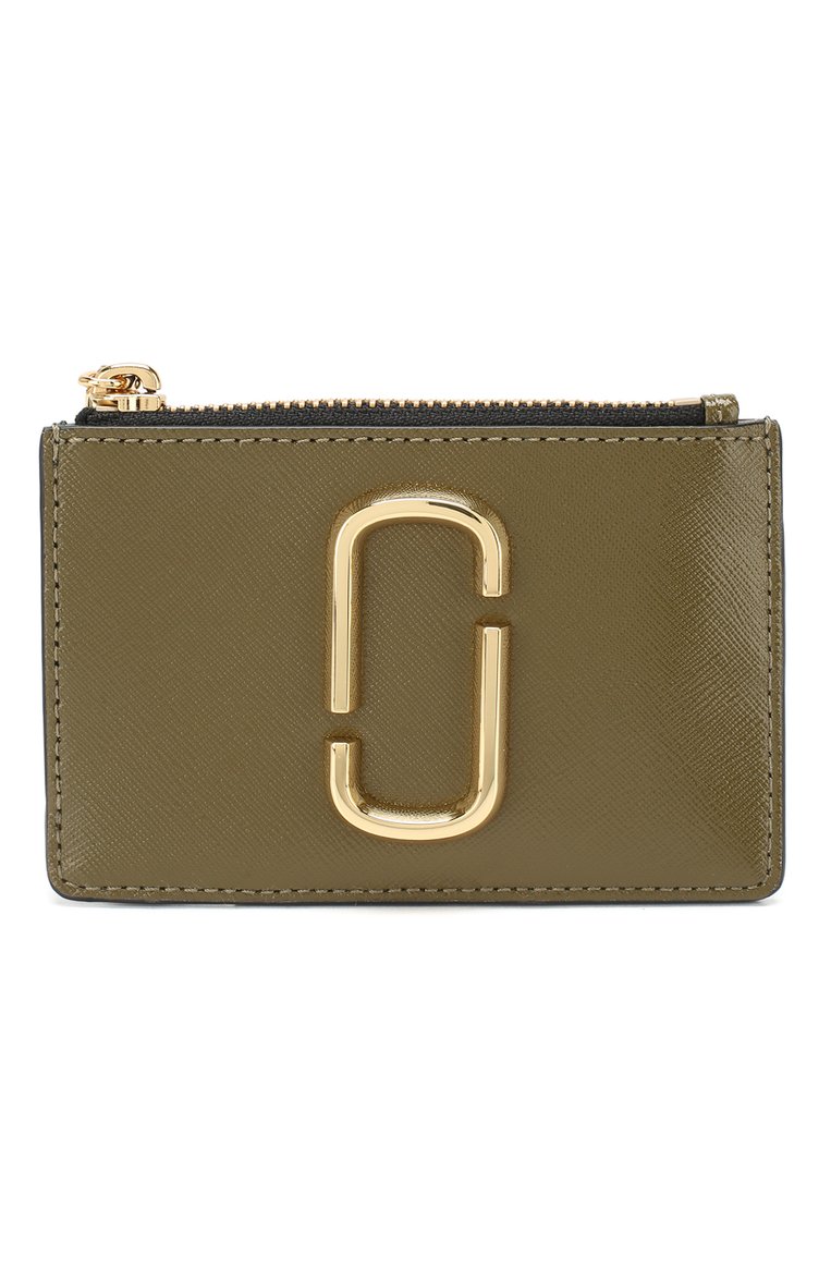 Женский кожаный футляр для кредитных карт MARC JACOBS (THE) хаки цвета, арт. M0013359 | Фото 1 (Статус проверки: Проверено, Проверена категория; Материал: Натуральная кожа; Нос: Не проставлено)