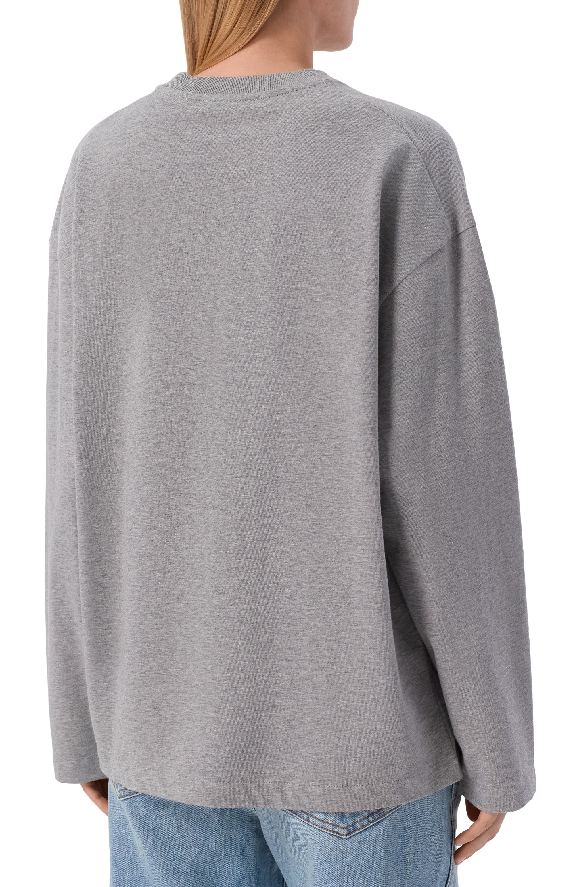 Хлопковый лонгслив JIL SANDER, арт. J02GC0174/J20399, фото 4