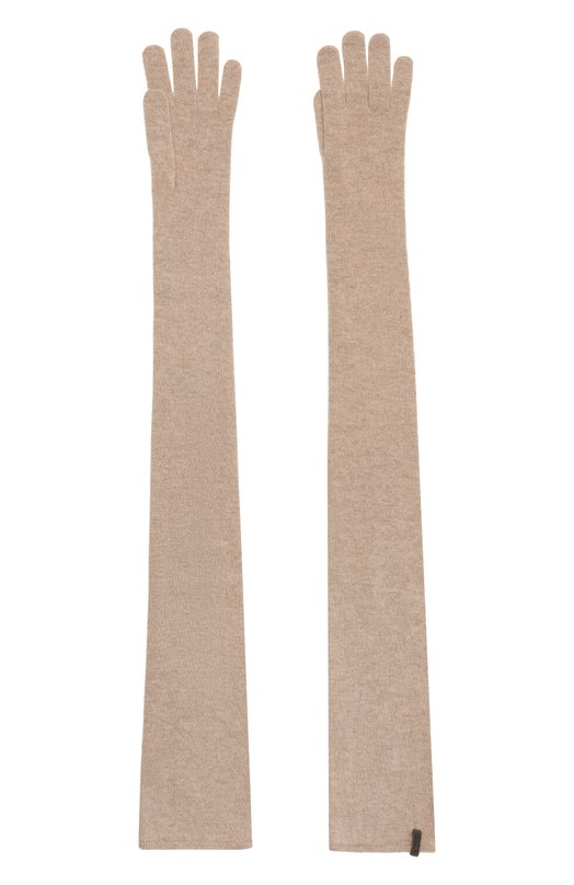 Кашемировые перчатки Brunello Cucinelli M12202879P Бежевый  M12202879P Фото 3