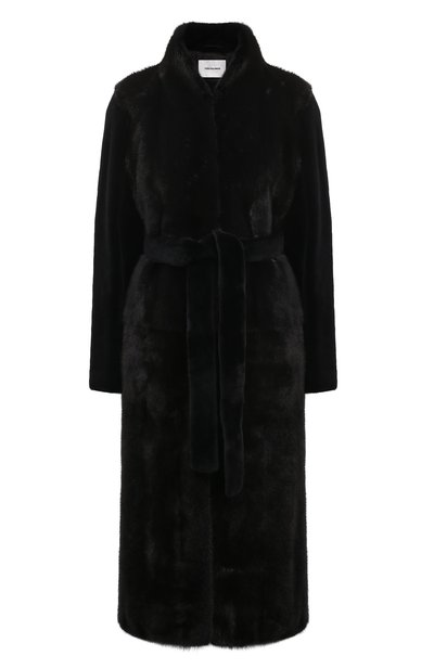 Женская шуба из норки YVES SALOMON, арт. 7WYM75720VLVR/PAVL0VA