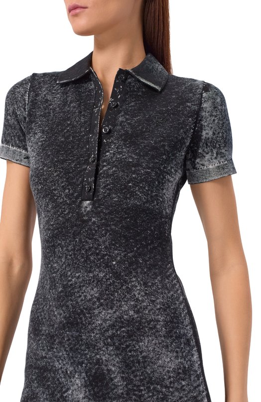 Хлопковое платье Diesel A21835/0BKCB Серый  A21835/0BKCB Фото 4