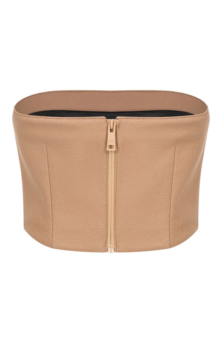 Шерстяной топ-бюстье PRADA, арт. P993E-1SOF-F0ETR-182, фото 2