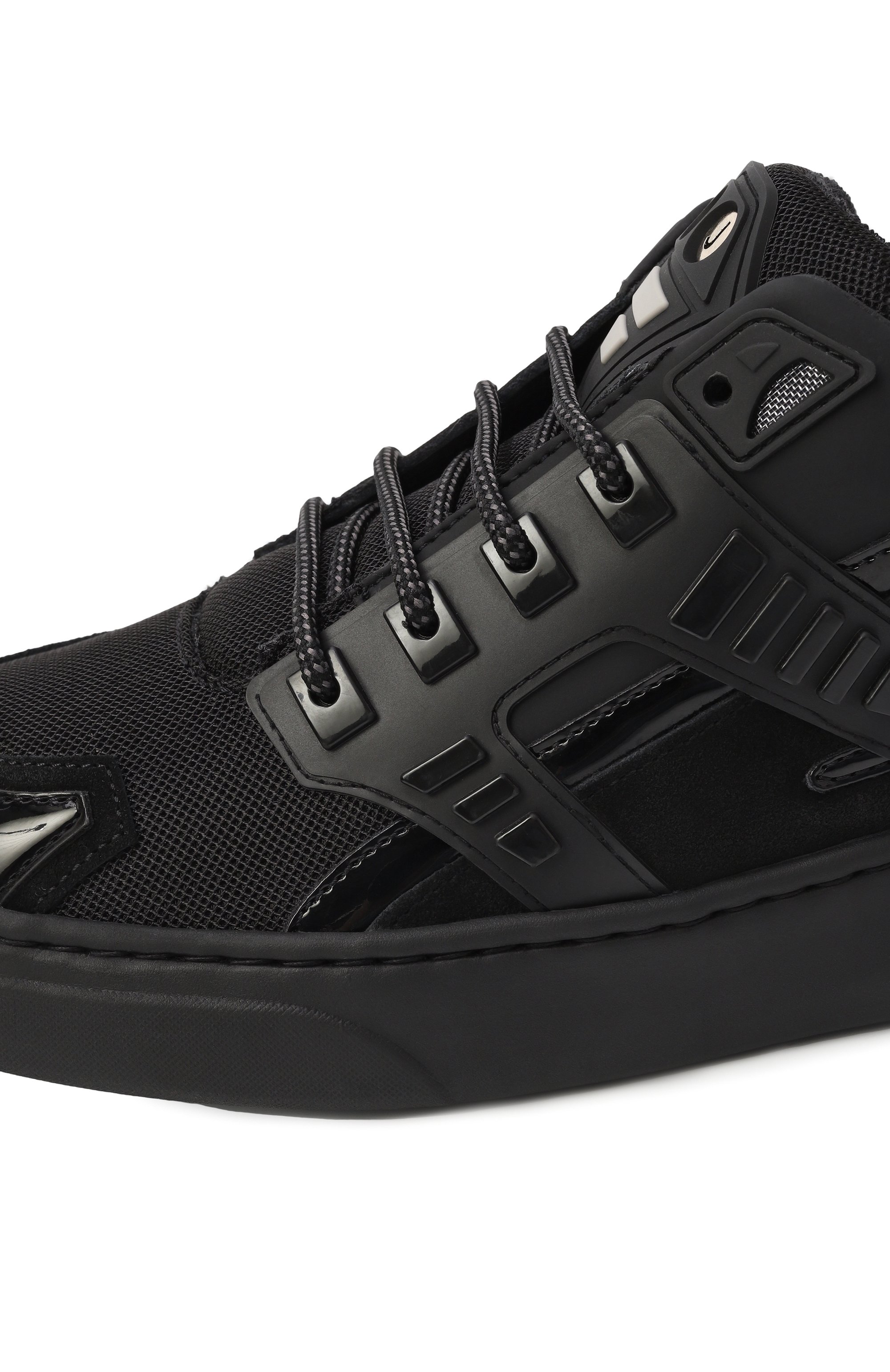 Комбинированные кеды mini silverstone HIDE AND JACK, арт. 1LTHLBLKBLK, фото 7