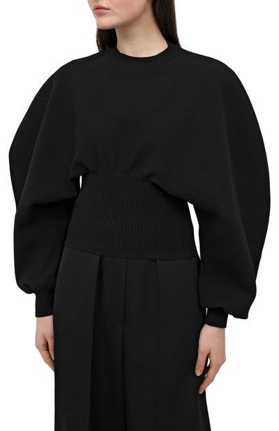 Пуловер BOTTEGA VENETA черного цвета по цене 143500 руб., арт. 648785/V0CX0, фото 3 Пуловер BOTTEGA VENETA, арт. 648785/V0CX0, фото 3