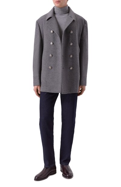 Кашемировое пальто BRUNELLO CUCINELLI серого цвета по цене 774000 руб., арт. MT4977008D, фото 2 Кашемировое пальто BRUNELLO CUCINELLI, арт. MT4977008D, фото 2