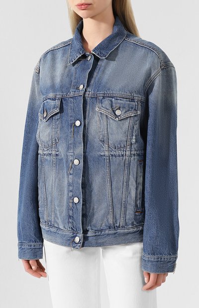 Джинсовая куртка ACNE STUDIOS голубого цвета по цене 29500 руб., арт. A90097, фото 3 Джинсовая куртка ACNE STUDIOS, арт. A90097, фото 3
