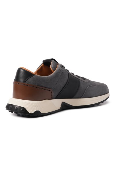 Замшевые кроссовки TOD’S темно-серого цвета по цене 89950 руб., арт. XXM63K0GT80/S0B, фото 4 Замшевые кроссовки TOD’S, арт. XXM63K0GT80/S0B, фото 4