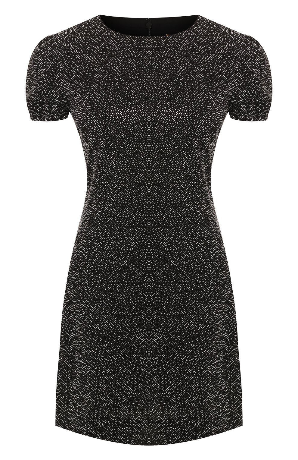 Платье из вискозы SAINT LAURENT черного цвета по цене 299500 руб., арт. 603707/Y4A01, фото 1 Платье из вискозы SAINT LAURENT, арт. 603707/Y4A01, фото 1