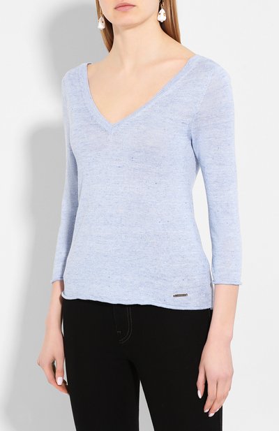 Пуловер из смеси льна и хлопка IL BORGO CASHMERE, арт. 55-1045G0, фото 3