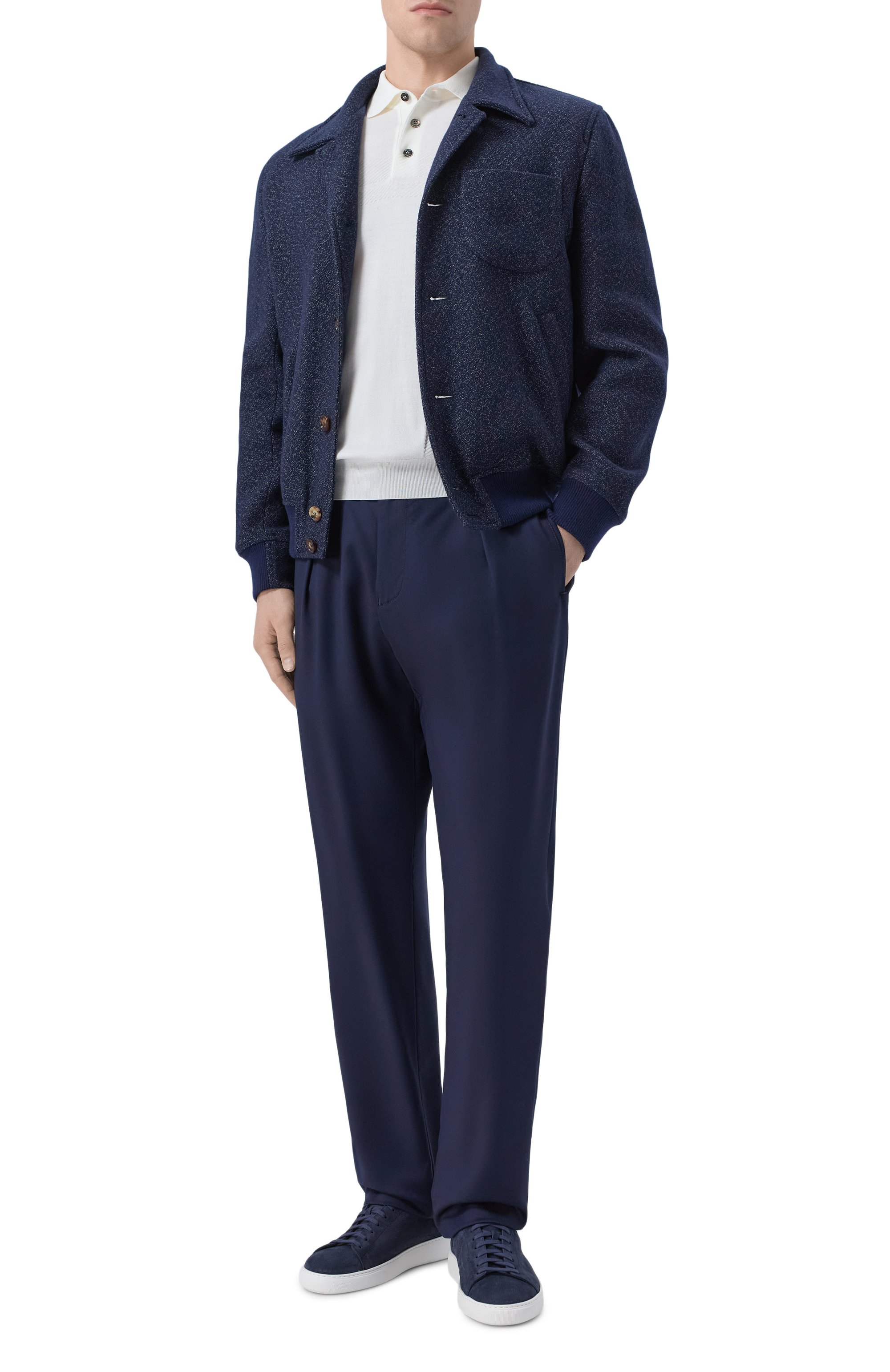 Шерстяные брюки KITON темно-синего цвета по цене 192500 руб., арт. UP1LACRK0631H, фото 2 Шерстяные брюки KITON, арт. UP1LACRK0631H, фото 2