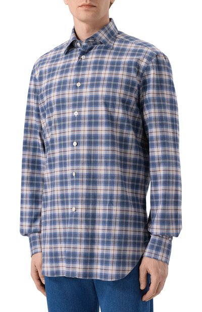 Хлопковая рубашка KITON, арт. UCCH0943902, фото 3