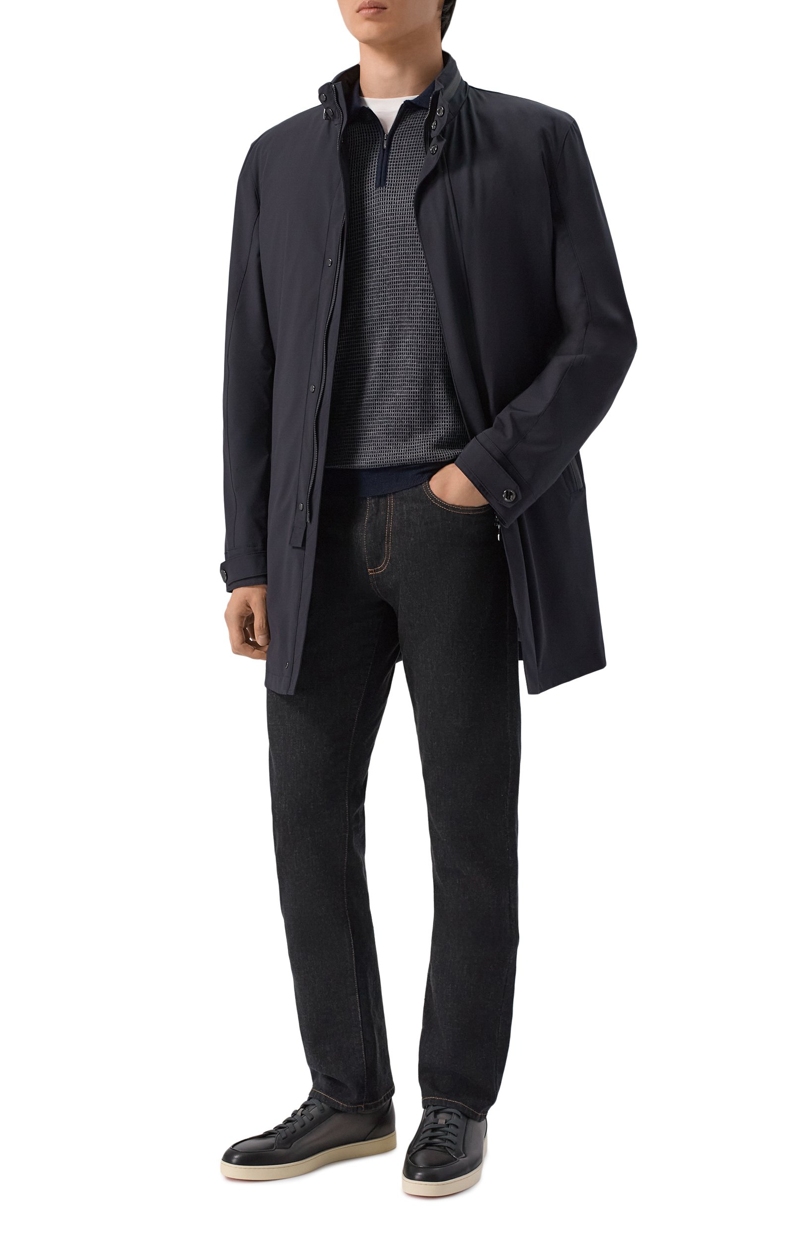 Поло из шерсти и шелка CORNELIANI, арт. 28M587/2A25144, фото 2