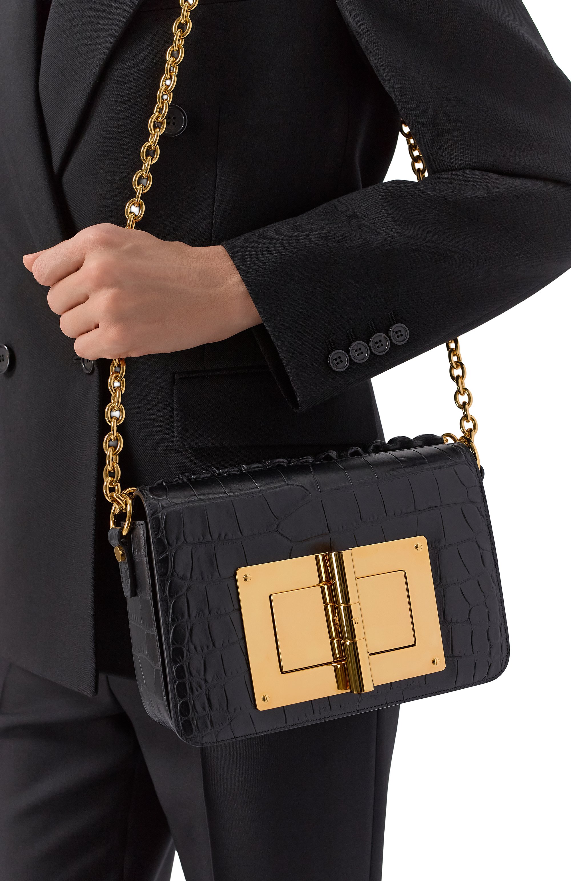 Сумка TOM FORD черного цвета по цене 430000 руб., арт. L0826TM0-LCL058/MG, фото 2 Сумка TOM FORD, арт. L0826TM0-LCL058/MG, фото 2