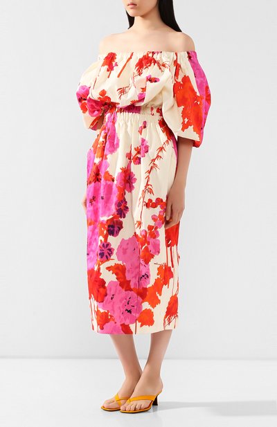 Платье из смеси вискозы и хлопка DRIES VAN NOTEN, арт. 201-11042-9059, фото 3