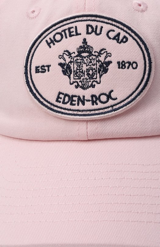 Хлопковая бейсболка Sporty & Rich х Hotel du Cap-Eden-Roc Sporty and Rich AC04060621P140_001 Розовый  AC04060621P140_001 Фото 3