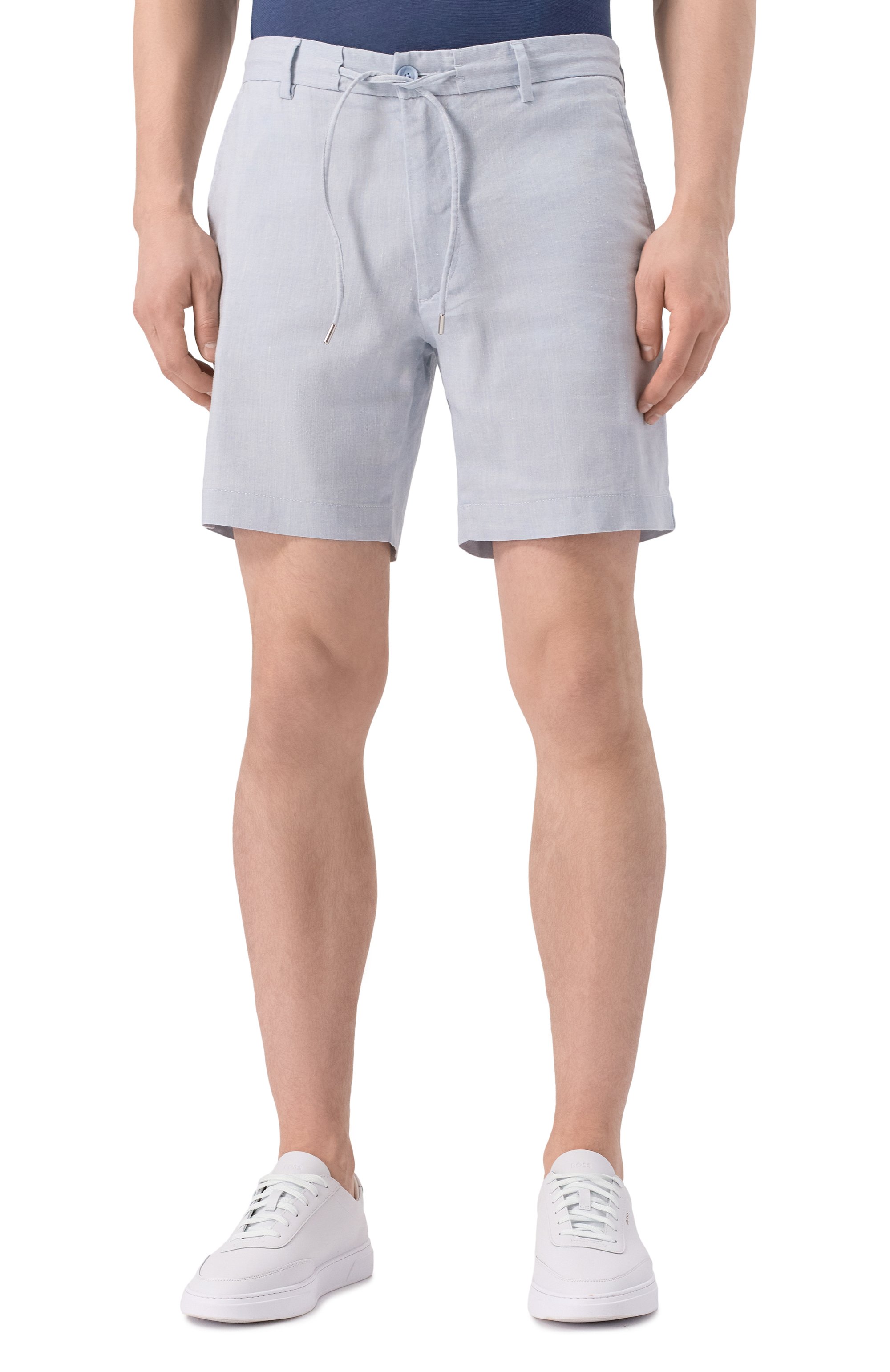 Шорты изо льна и вискозы BOSS, арт. 50538016, фото 3