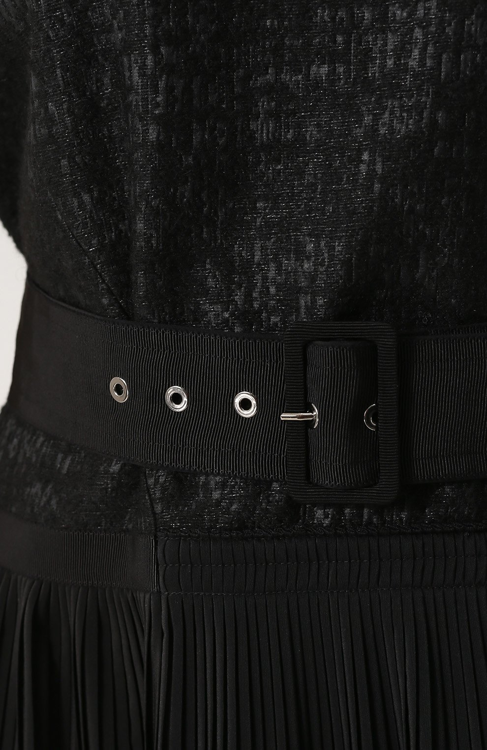 Платье-миди с плиссированной юбкой и поясом MONCLER, арт. C2-093-68102-80-549L2, фото 5