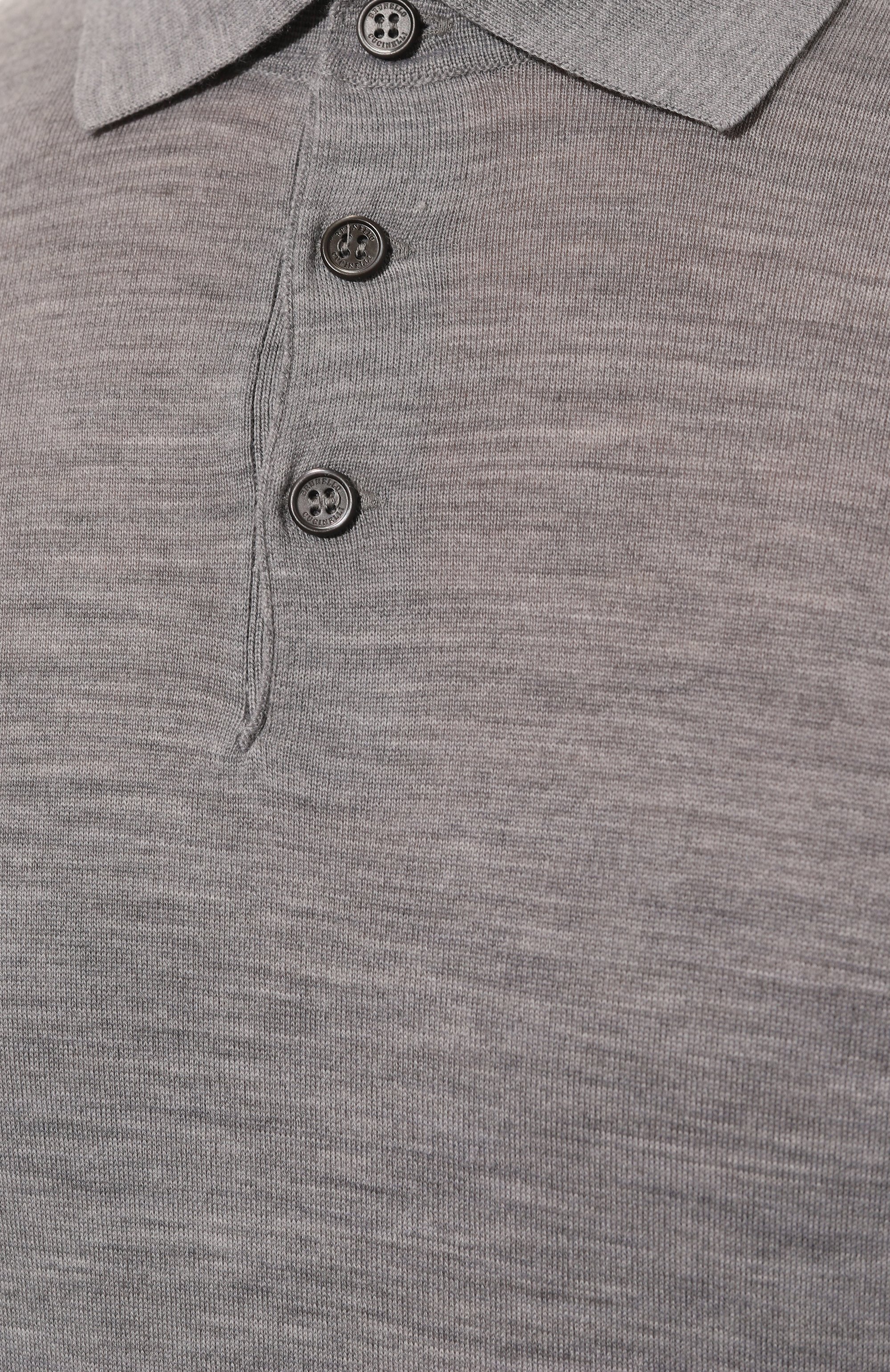 Поло из шерсти и кашемира BRUNELLO CUCINELLI, арт. M2400B2007, фото 5