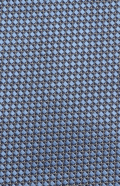 Шелковый галстук с узором ZEGNA синего цвета по цене 17950 руб., арт. Z9D391XW, фото 3 Шелковый галстук с узором ZEGNA, арт. Z9D391XW, фото 3