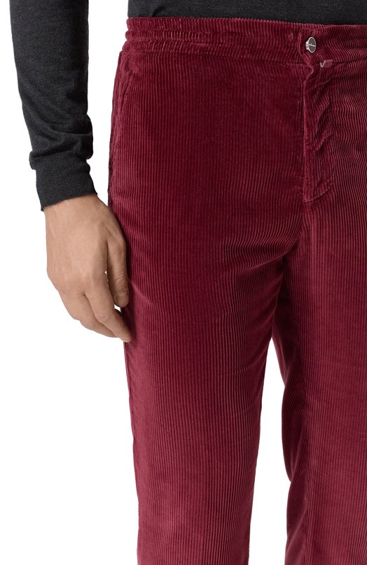 Вельветовые брюки Kiton UPLACRK0138H16 Розовый  UPLACRK0138H16 Фото 5