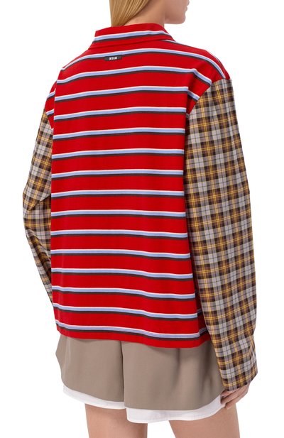 Хлопковое поло MSGM, арт. 4042MDM104 267310/267310, фото 4