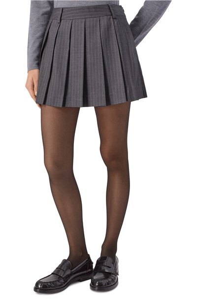 Плиссированная юбка DUNST серого цвета по цене 15850 руб., арт. UDSK5C204G2, фото 3 Плиссированная юбка DUNST, арт. UDSK5C204G2, фото 3