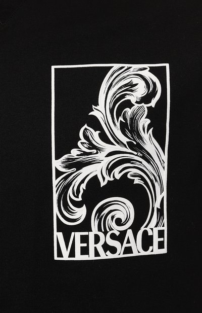 Хлопковая футболка VERSACE, арт. 1014094/1A09877, фото 5