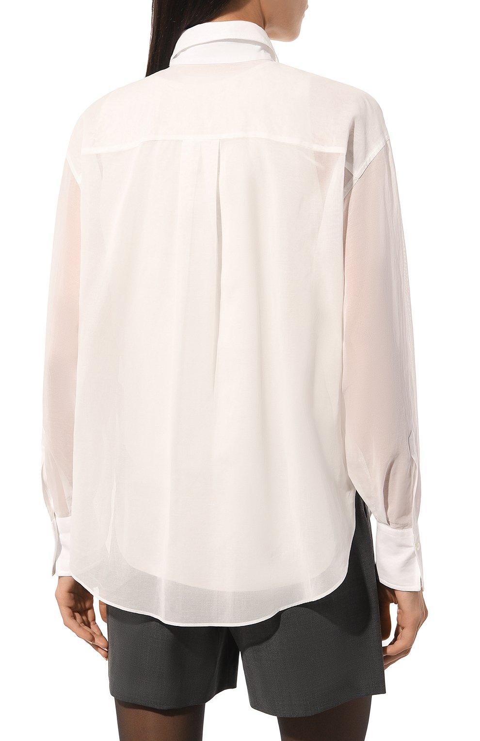 Хлопковая блузка BRUNELLO CUCINELLI, арт. MH911NP116, фото 4