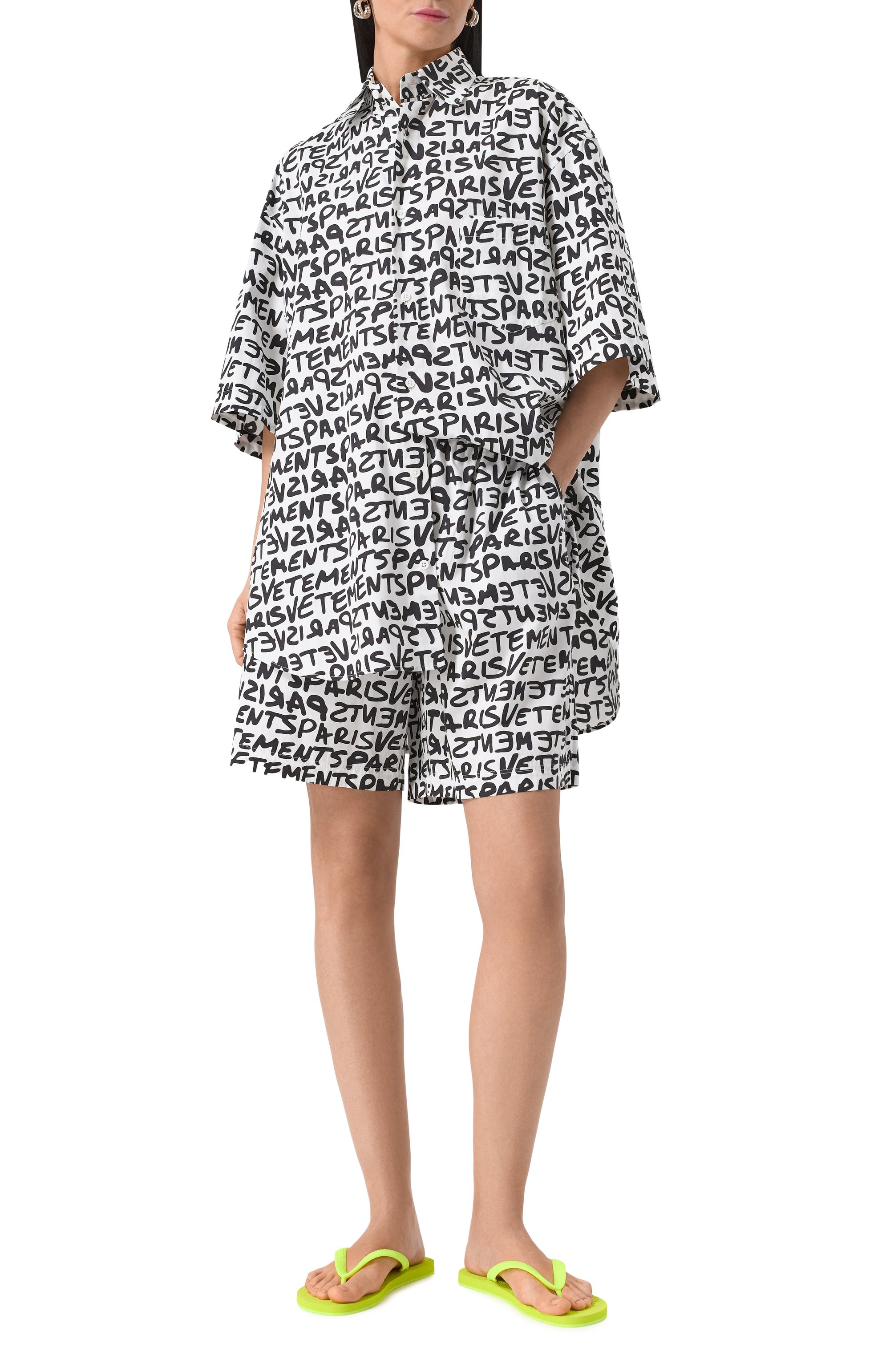 Хлопковая рубашка VETEMENTS, арт. UE64SH800WB, фото 2