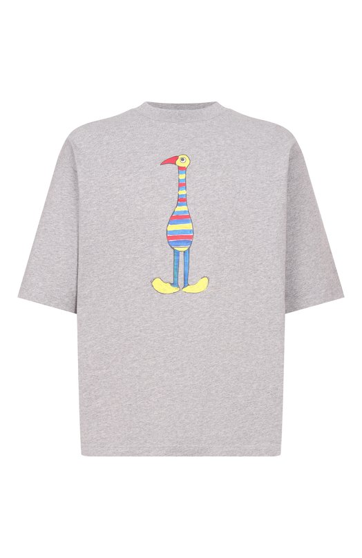 Хлопковая футболка Marni HUMU02233P/USCY98 Серый HUMU02233P/USCY98