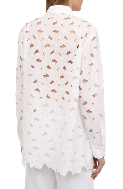 Рубашка REDVALENTINO белого цвета по цене 57800 руб., арт. VR0AB03U/5TB, фото 4 Рубашка REDVALENTINO, арт. VR0AB03U/5TB, фото 4