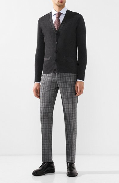 Шерстяной кардиган на пуговицах с v-образным вырезом RALPH LAUREN, арт. 790714519, фото 2