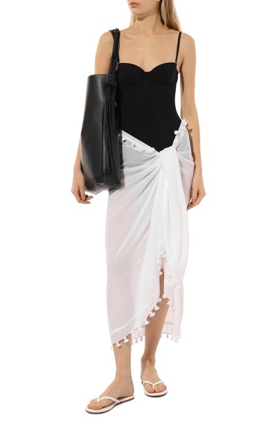 Парео MELISSA ODABASH белого цвета по цене 15500 руб., арт. PARE0, фото 2 Парео MELISSA ODABASH, арт. PARE0, фото 2