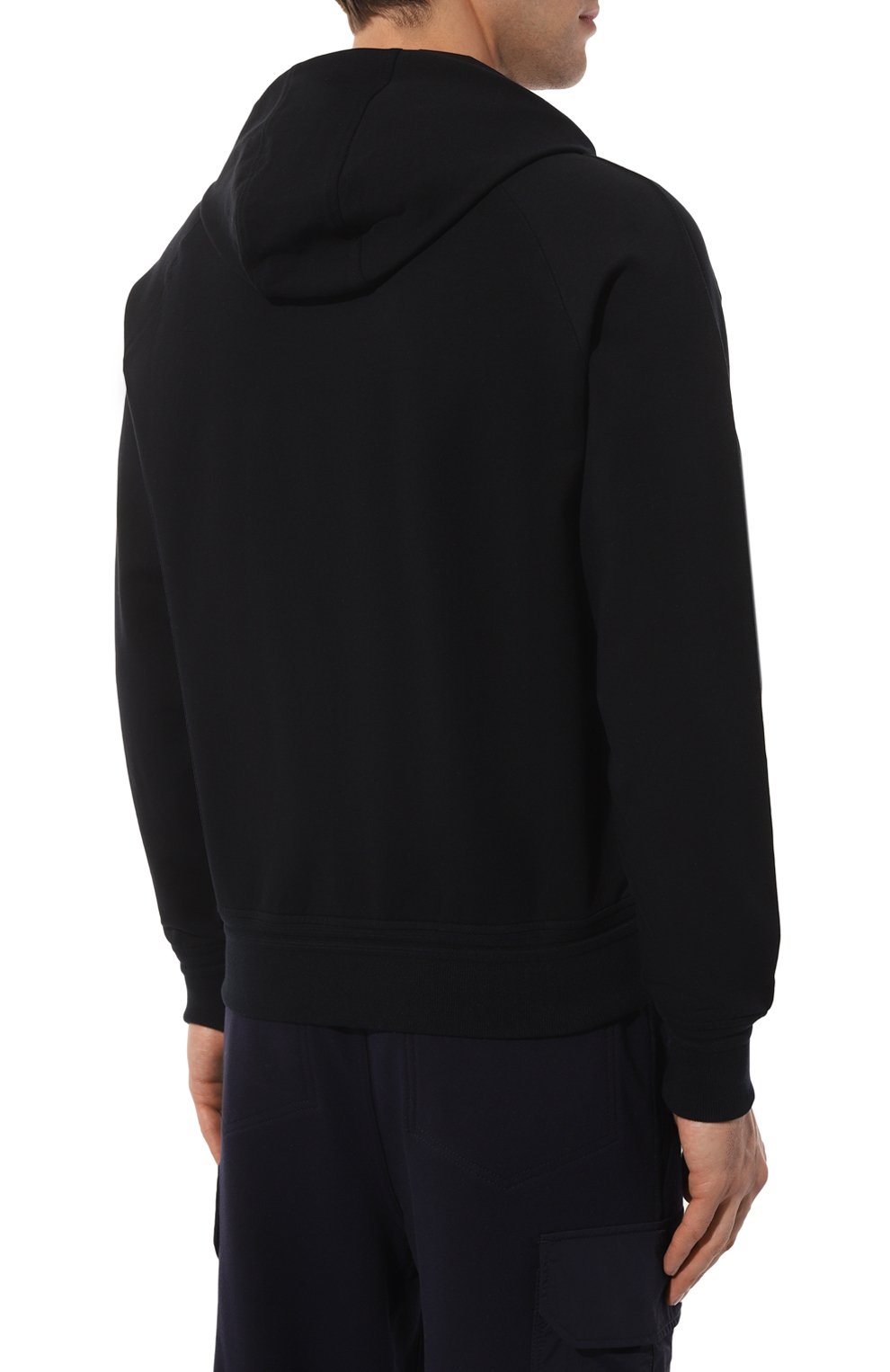 Хлопковая толстовка ZEGNA темно-синего цвета по цене 99500 руб., арт. UD553A7/D859, фото 4 Хлопковая толстовка ZEGNA, арт. UD553A7/D859, фото 4