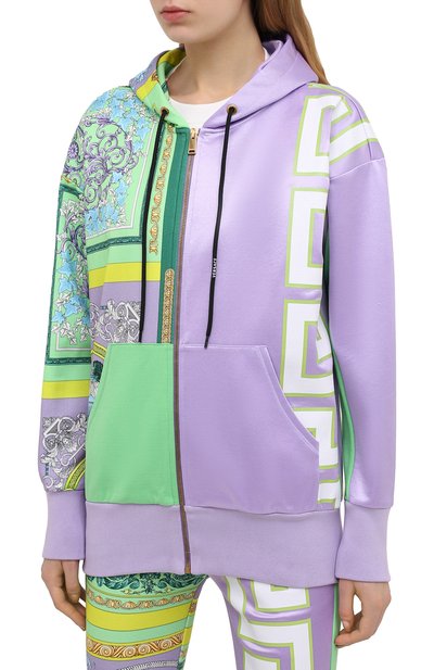 Хлопковая толстовка VERSACE разноцветного цвета по цене 133000 руб., арт. A88680/1F00627, фото 3 Хлопковая толстовка VERSACE, арт. A88680/1F00627, фото 3