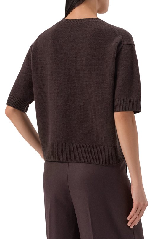 Кашемировый пуловер Theory 00818707 Коричневый  00818707 Фото 4