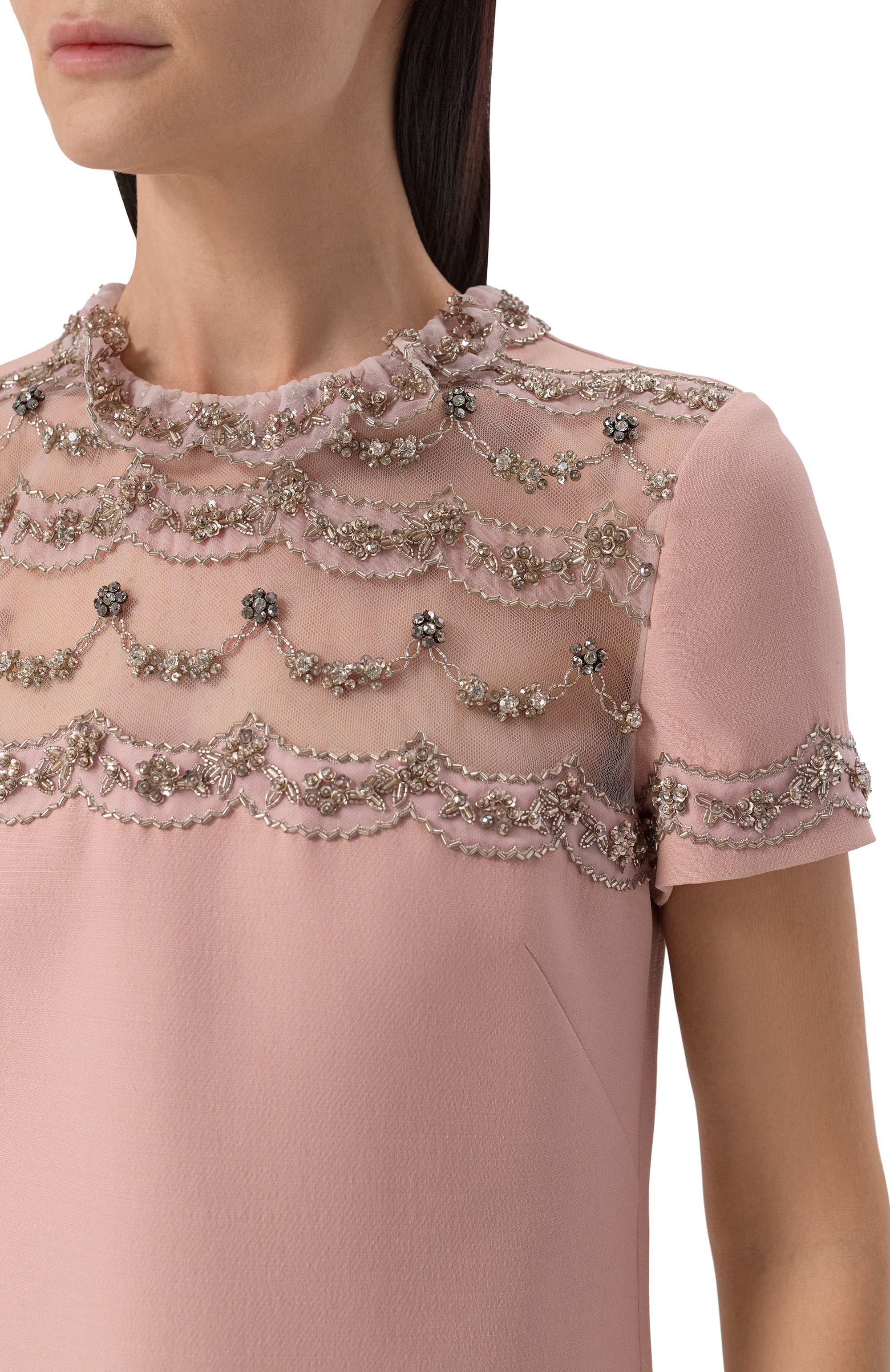 Платье из шерсти и шелка VALENTINO, арт. 6B3VAEL01CF, фото 5