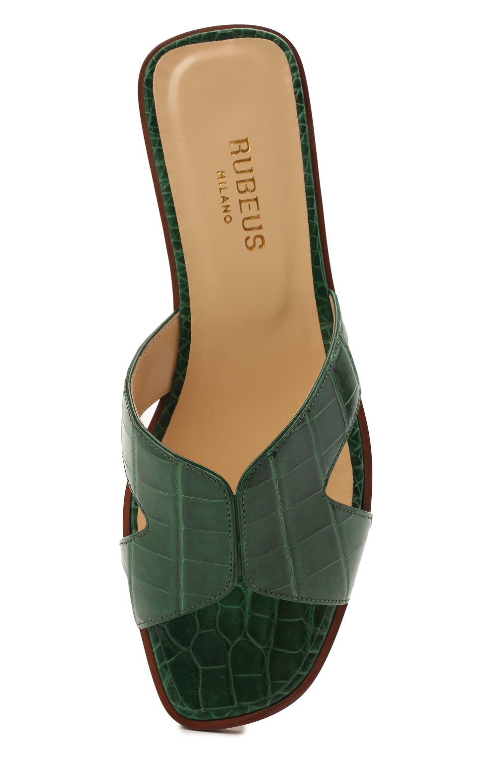Шлепанцы из кожи крокодила RUBEUS MILANO, арт. RU14/C/SL, фото 5