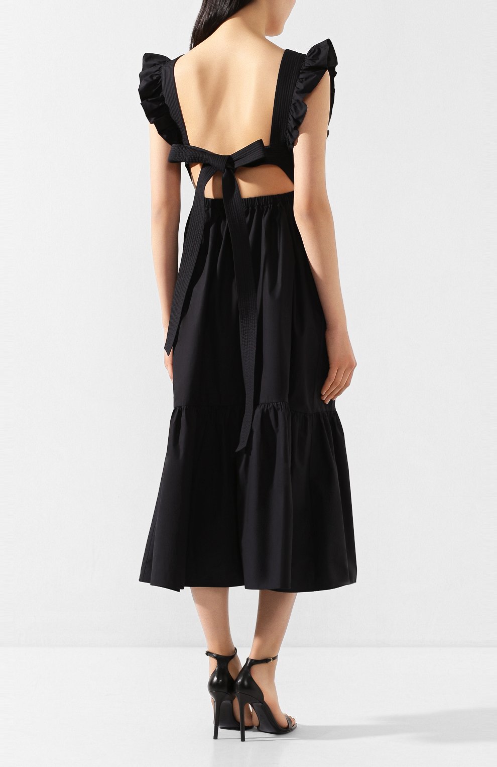 Хлопковое платье SELF-PORTRAIT, арт. SS20-014B, фото 4