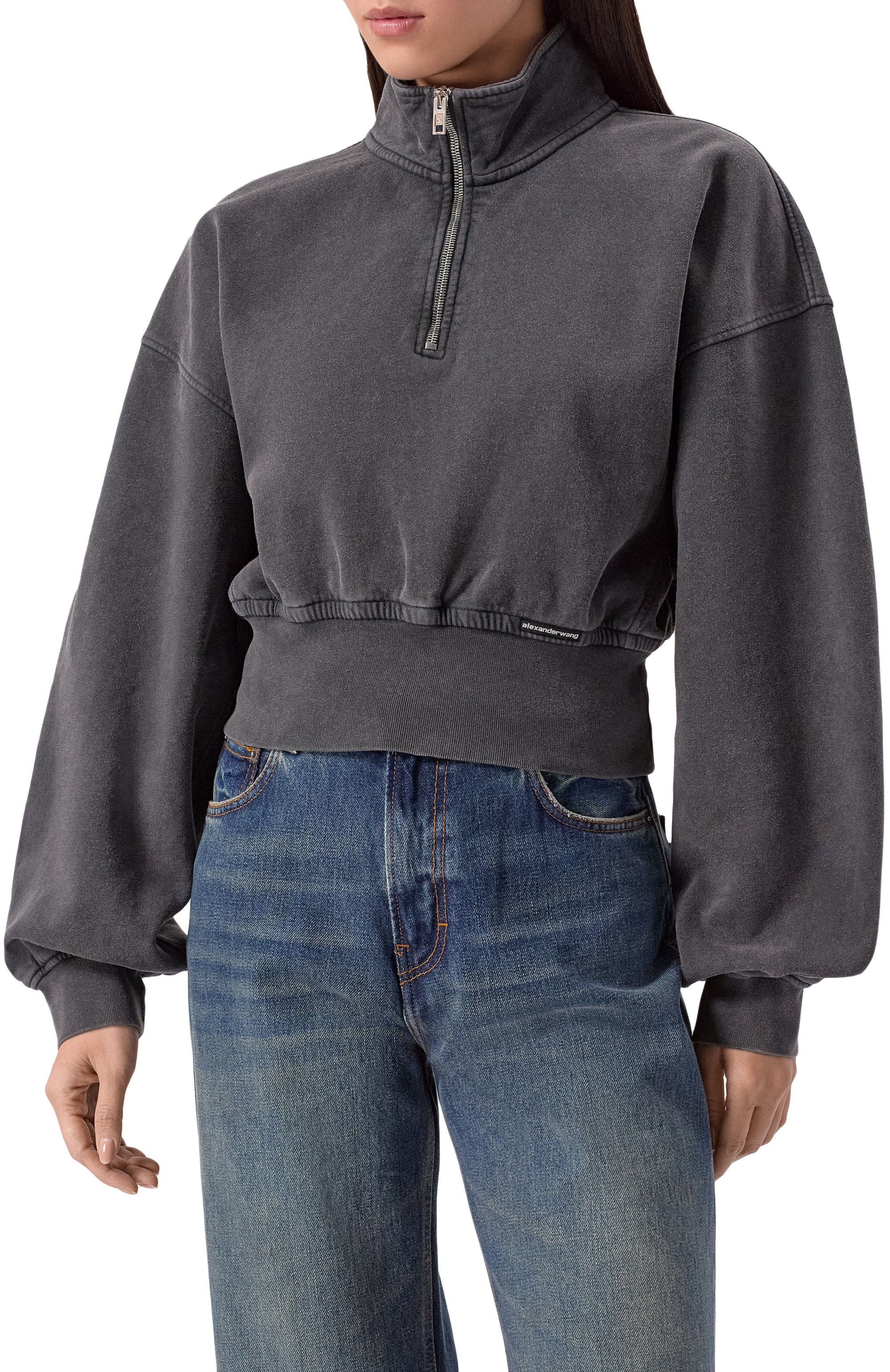 Хлопковый свитшот ALEXANDERWANG.T, арт. 4CC4251149, фото 3