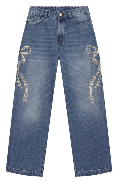 Джинсы с отделкой пайетками BLUMARINE, арт. BFPA0570/DF020
